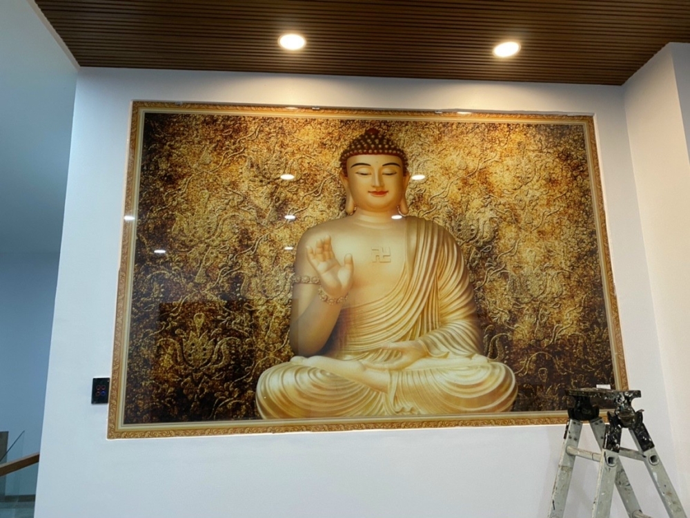 Nhà thông minh có kiến trúc Phật Giáo bắt mắt tại Long Xuyên